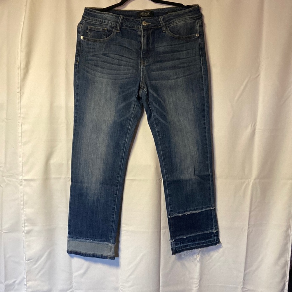 Judy Blue Los Angeles straight leg fun cuffs, size 11/30